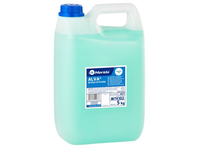 Mydło w płynie MERIDA ALVA turkusowe, kanister 5 kg